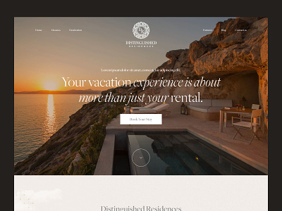 Landing Page Design! hotels landing page mockup design travel landing page website design