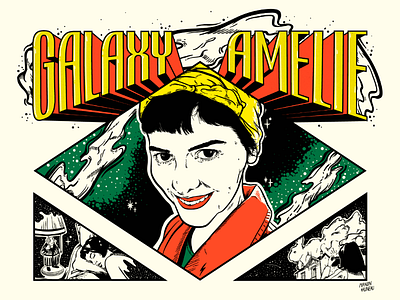 Galaxy Amélie Poulain galaxy space woman
