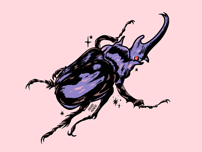 Beetle beetle illustration