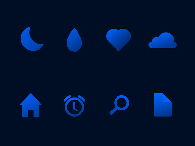 Icon-Set: Blue-Fade brand branding design icons illustration ui ux