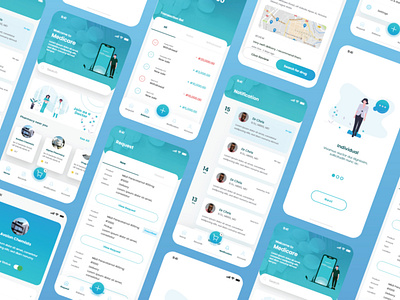 Medicare Mobile App design adobe adobeillustator adobexd app branding design hospital medical mobile ui user ux
