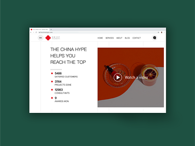 The China Hype Web Design chinese design graphic design illustration ux vector web website