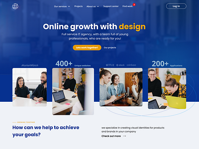 Digital Agency Landing Page Concept