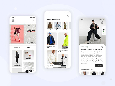 E-commerce Mobile App app app design clothing design ecommerce ecommerce app fashion figma mobile mobile app mobile design ui ui ux ui design ux ux design web