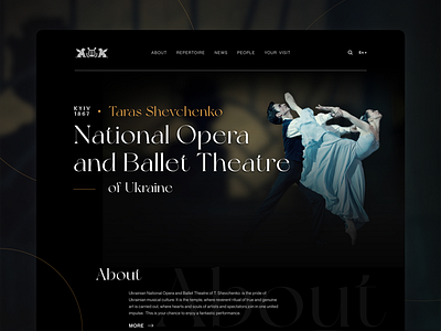 Opera & Ballet Theatre website | Redesign concept