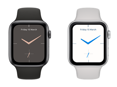 Apple Watch Simple face design apple apple watch design face light and dark minimal simple ui watch