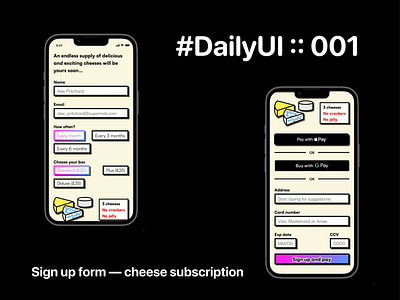 Sign-up Form | DailyUI — 001 apple dailyui design form minimal payment simple subscription ui