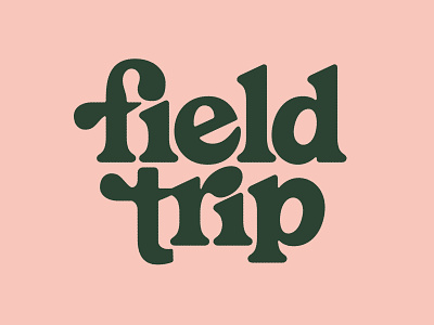 Field Trip Logotype chobani field trip letters logo logotype yogurt yum