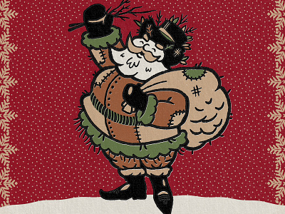 Belsnickel Character belsnickel character christmas design gifts holiday illus illustration jolly mascot santa snowflakes