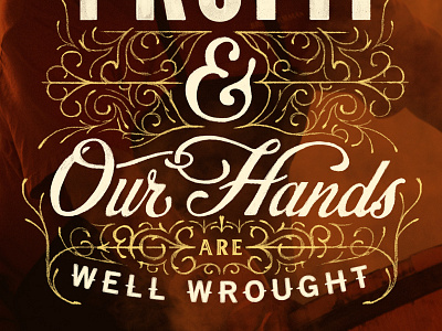 Brown-Forman Annual Report ampersand flourishes hand lettering script typography