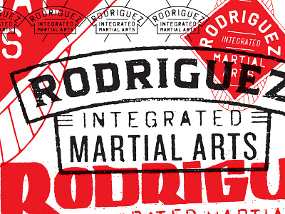 Rodriguez Martial Arts - Killed collage graffiti letters logo logotype martial arts mashup stamp