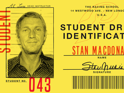 Racing School ID Card