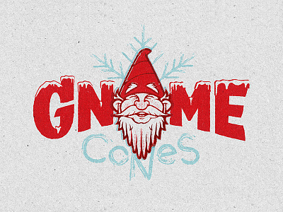 GC Type + Mark Lockup beard gnome ice logo logomark logotype snow snow cone snowflake