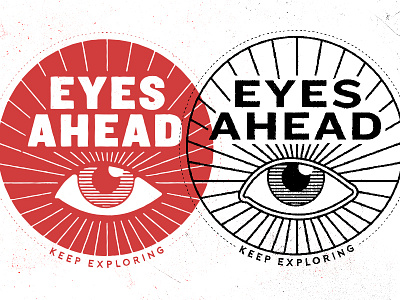 Eyes Ahead design eye graphic keep exploring rays stuff