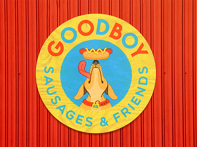 Goodboy Sausages & Friends logo mustard weiner