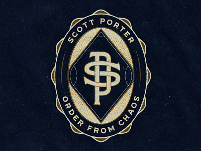 Scott Porter Badge badge logo monogram shield