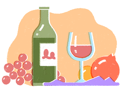 Wine tasting fruits illustrations tasting wine
