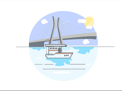 Screenshot 2019 11 21 at 5 04 31 PM animation boat flat illustration icon illustration