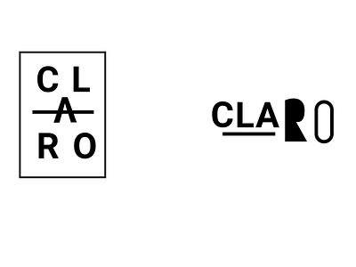 Claro branding design icon logo typography