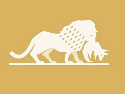 Ernest Zmetak Lion design ernestzmetak flat icon illustration illustrator lion lion logo logo minimal vector