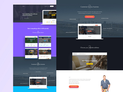 VY Local (Website Design) homepage design landing page design page ui design ui landing web design website builder
