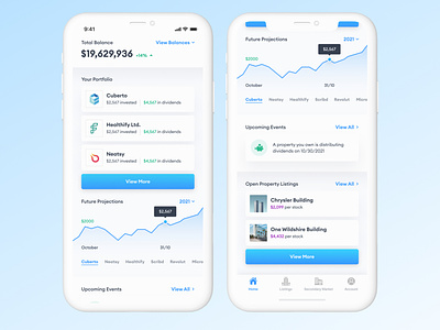 Real Estate Investment App application ui chart financial ui financial ux investment app investment mobile app mobile app mobile app ui projections real estate investing real estate ui real este mobile ux ui saas ui saas ux ui