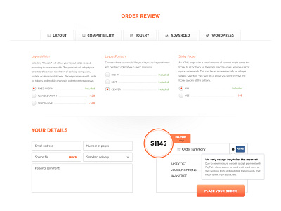 PSD to WordPress (Order Review)