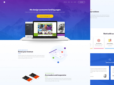 Landing Page Design design landing page ui