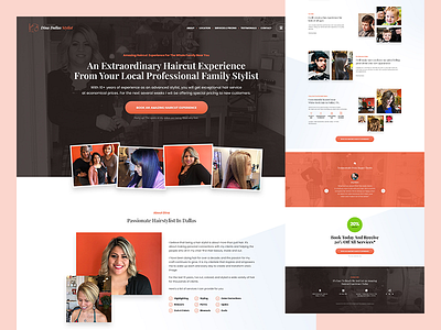 Hair Stylist Website design hair stylist website