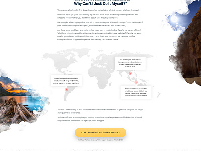 Travel Landing Page landing portfolio template