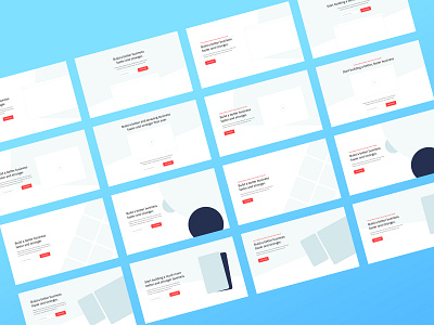 Landing Page Wireframe Kit WIP