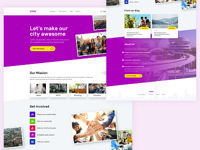 Citeez - Social Project Website awesome city build city city evolution grow city happy people mission to evolve people social social project ui ux