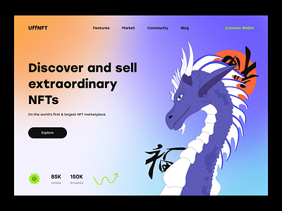 NFT marketplace design concept