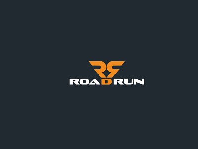Road Run logo With RR branding design logo logo design minimalist logo