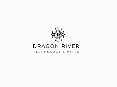 Logo for a Chineese Company DRAGON RIVER Tech.Ltd branding design flat logo logo design minimal minimalist logo modern monogram