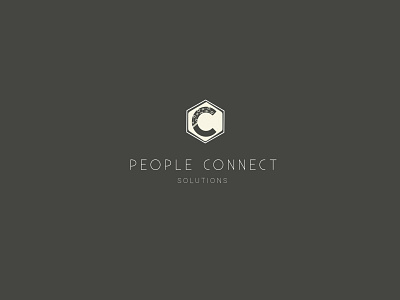 People Connect Solution branding design logo logo design minimalist logo typography vector