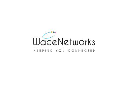 Wace Networks branding design flat logo illustration logo logo design minimal minimalist logo modern vector