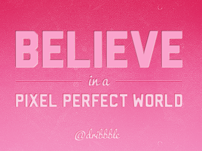 Dribbble Debut debut dribbble pink pixel pixel perfect typography