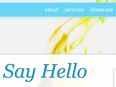Say Hello typography web web type