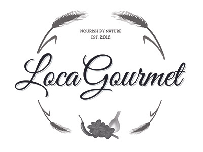 LocaGourmet Logo Concept branding concept design gourmet logo typography