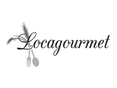 LocaGourmet Logo Concept branding concept design gourmet logo typography