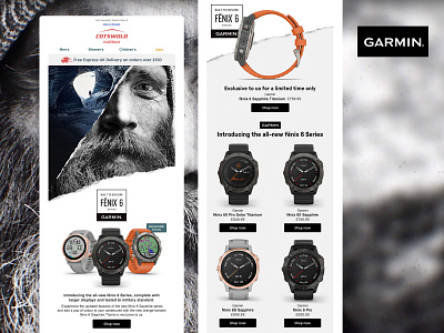 Cotswold Outdoor - Garmin Fenix 6 Launch Email