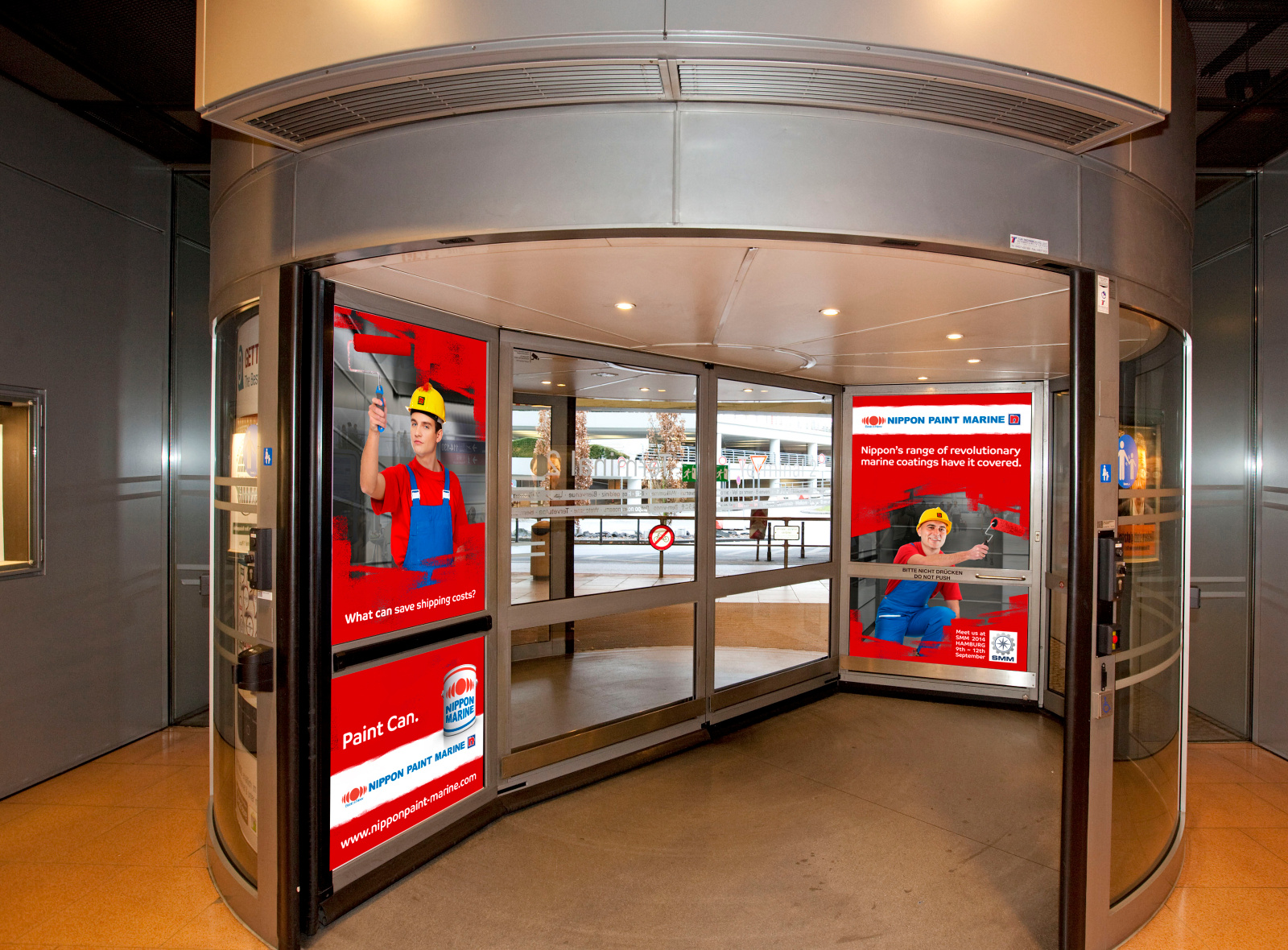 Revolving Door Advertising Showcase by Sam Allen on Dribbble