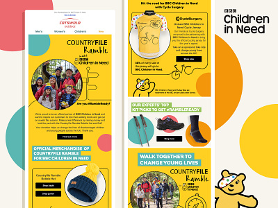 Children in Need Email email design