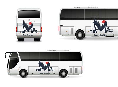 tramping buss mockup