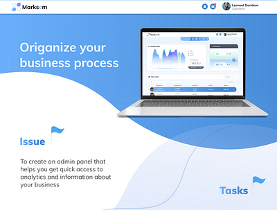 MARKSEM admin admin dashboard admin panel branding crm dashboard design gradient logo typography ui ux