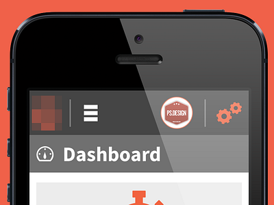 Responsive Menu dashboard icon iphone logo menu mobile nav orange responsive settings