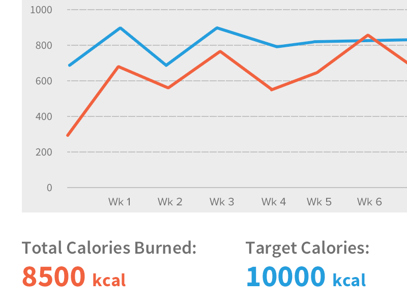 workout Graph by Phil Stringfellow on Dribbble