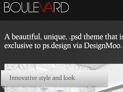Boulevard Design 365psd design designmoo free photoshop psd theme web