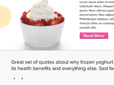 Froyo Design arrows design froyo frozen yoghurt hero pink proxima nova strawberry